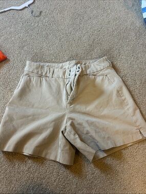 Old Navy Women’s Khaki Drawstring Casual Jean Shorts